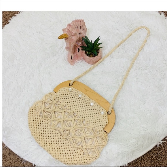 Boho Vintage Macrame Purse - Picture 5 of 5